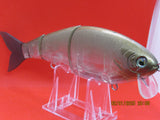 7" 3 PCS Custom Colors Wake Shad Silver Light Brown Back Shad