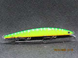 4" shallow jerkbait chartreuse  minnow