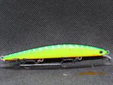 4" shallow jerkbait chartreuse  minnow