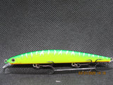 4" shallow jerkbait chartreuse  minnow