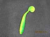 10 pcs of FWL swimmers 3.8" Chartrause lime minnow