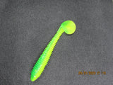 10 pcs of FWL swimmers 3.8" Chartrause lime minnow